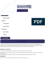 Programa de Maestría en Salud Pública en Línea DBLP TAU