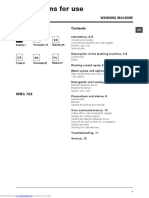 Ariston WMG 722 Instructions