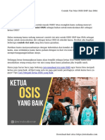 Contoh Visi Misi OSIS SMP Dan SMA