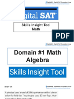 Digital SAT Skills Insight Tool - Math