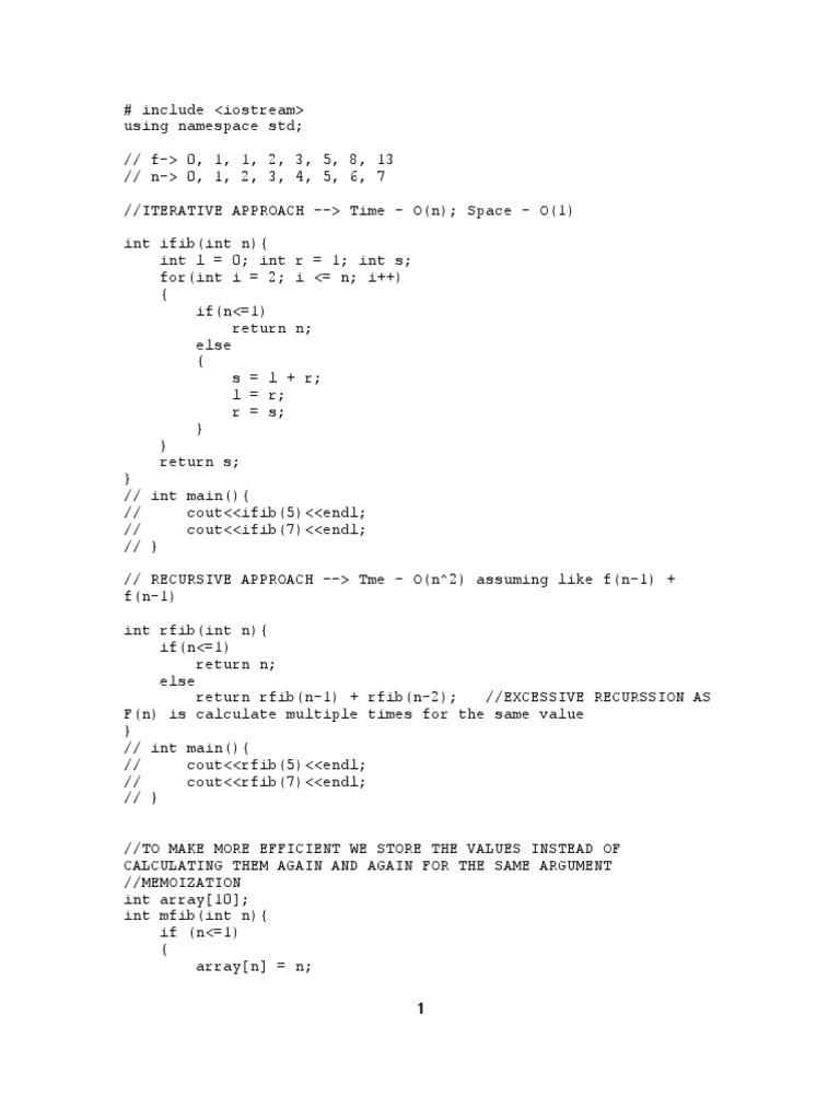 Fibonacci | PDF