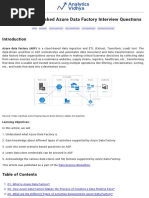 Most Frequently Asked Azure Data Factory Interview Questions