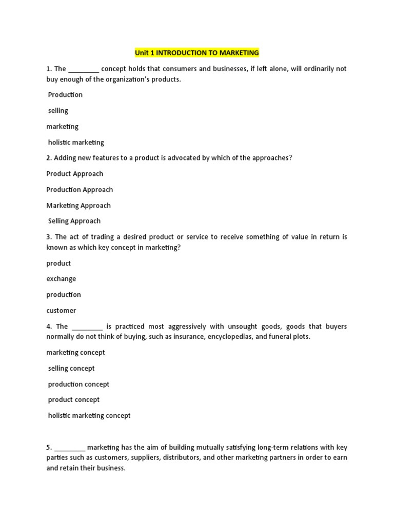 Evolution of Marketing Concepts | PDF | Marketing | Customer