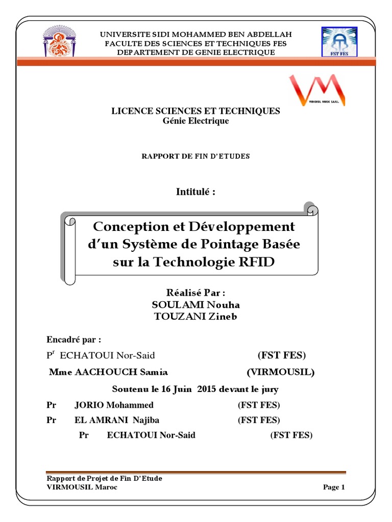 Système de Pointage RFID au Maroc | PDF | Radio-identification | Onde radio