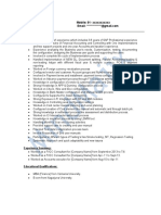 SAP FICO Sample Resume 3