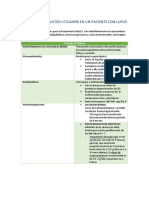 Fármacos Que Usted Utilizaría en Un Paciente Con Lupus