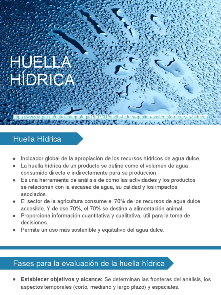Huella Hídrica | PDF | Agua | Ciencias de la Tierra