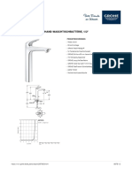 GROHE Specification Sheet 23570003