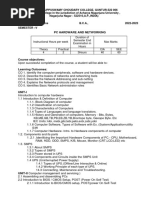 Bca-Vi Sem-Pc HW and Network-Syl