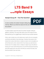 IELTS Writing Band 9 Samples PDF