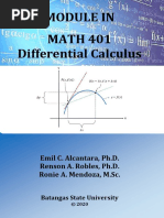 Math 401 Differential Calculus Module