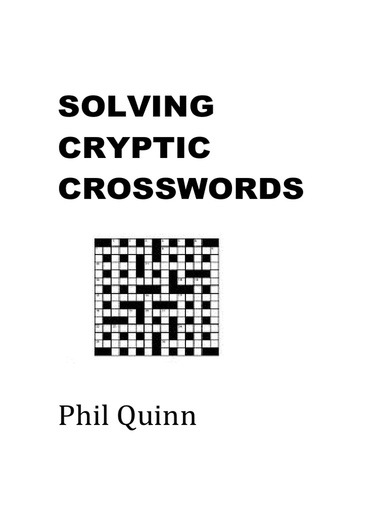 Solving Cryptic Crosswords, PDF, Crossword