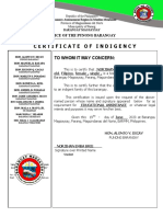 Certificate of Indigency - Philhealth2023