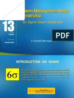 Sistem Manajemen Mutu Konstruksi (TM13) - Six Sigma