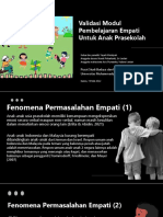 Validasi Modul Pembelajaran Empati Prasekolah - PSBPS UMS (Presentasi YK - Mei 2022)