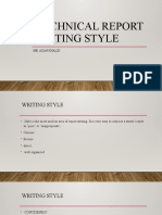 Technical Report Writing Lec 2