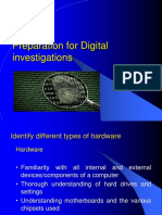 Preparation For Digital Investigations