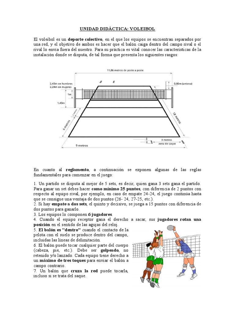 Reglamento Voleibol PDF - 1