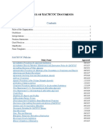 Index of SACSCOC Documents