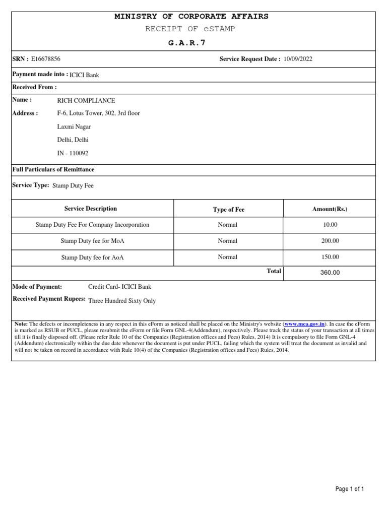 Challan Stamp Duty_Aarchie PDF