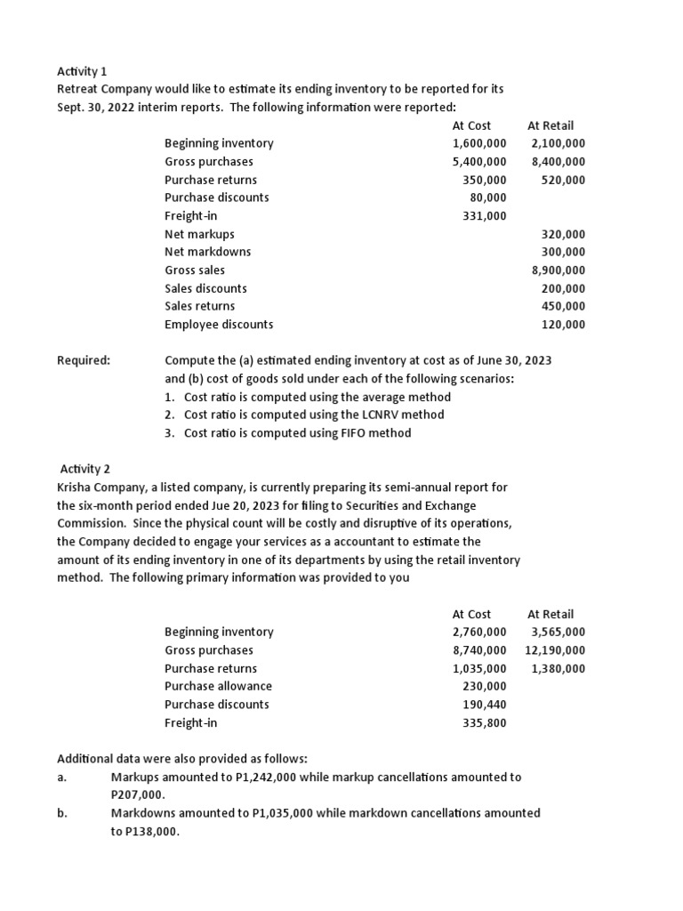 Estimated Inventory Returns Analysis | PDF | Inventory | Cost Of Goods Sold