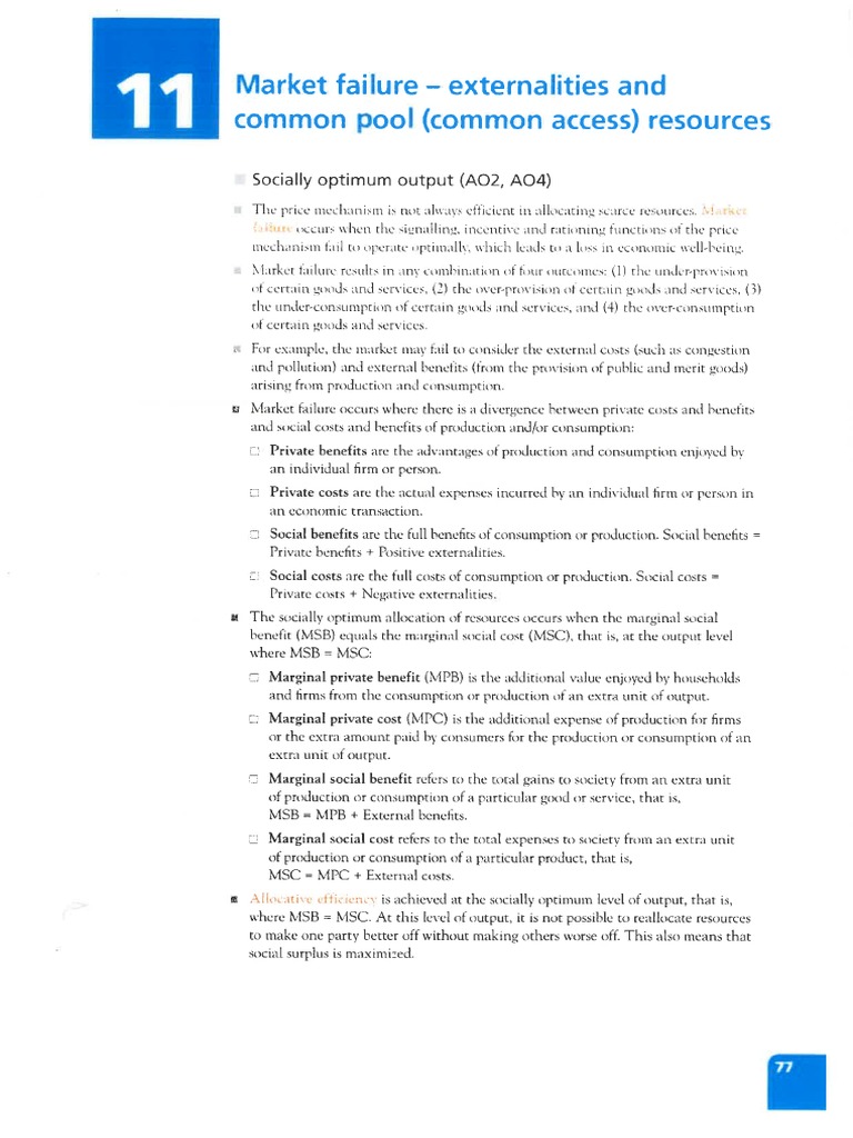IB-2. Market Failure Question Pack | PDF