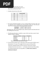 Risk and Return Questions