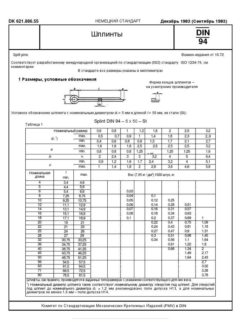Din 94 | PDF