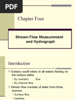 Chapter Four: Stream Flow Measurement and Hydrograph