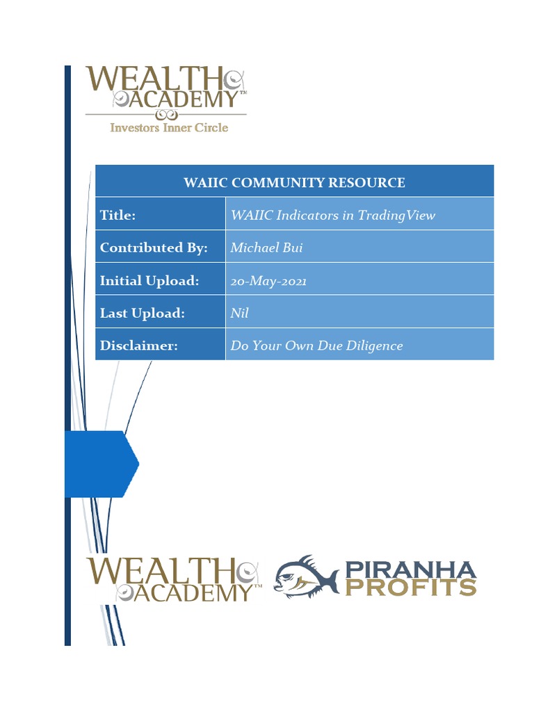 WAIIC TradingView Indicator Guide | PDF