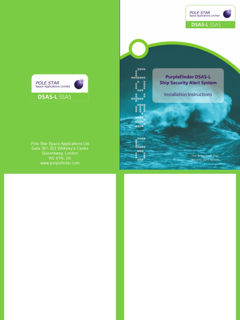DSAS-L Ship Security Alert Guide | PDF | Global Positioning System ...