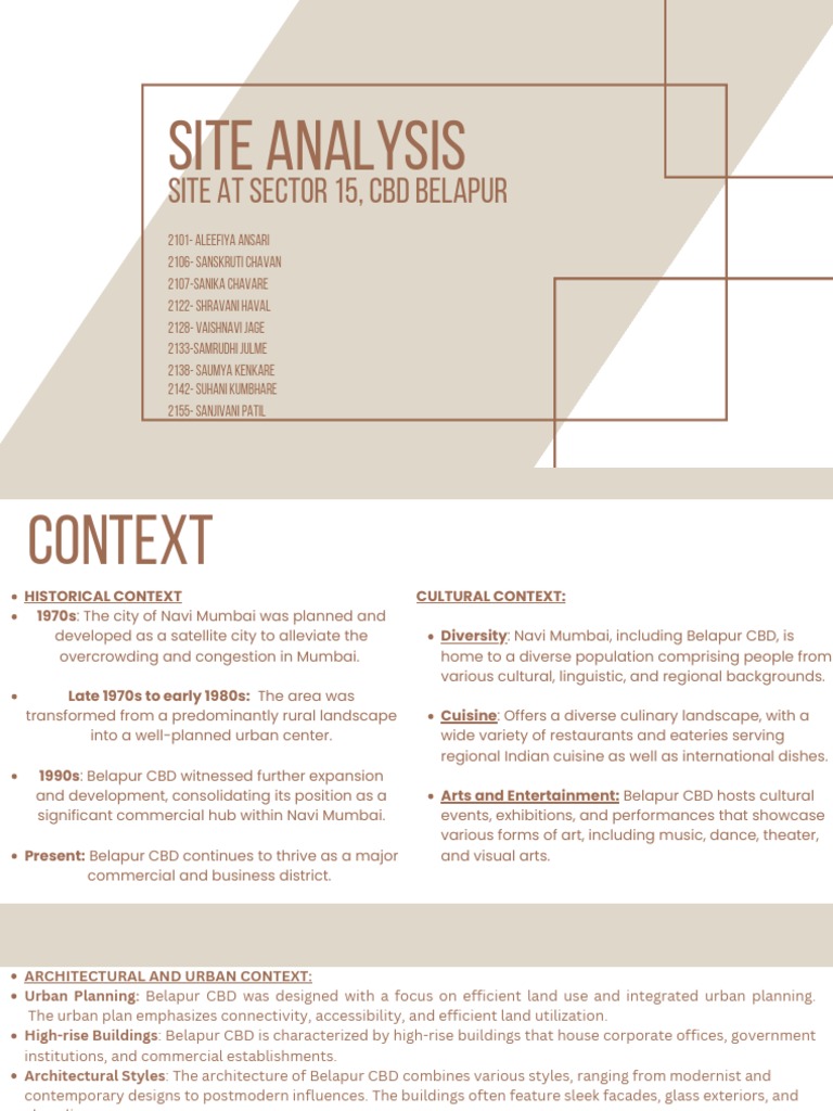 Site Analysis Pdf Economies