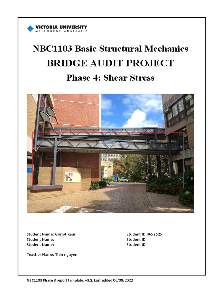 Shear Stress Analysis in Bridge Design | PDF | Bending | Stress (Mechanics)
