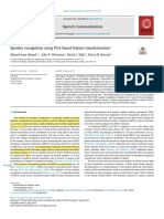 Speech Recognition and PCA