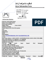 Employee Information Form - 22-02-2022