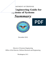 Summary - Systems Engineering Guide For Systems of Systems