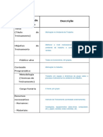 Programação de Treinamento 1