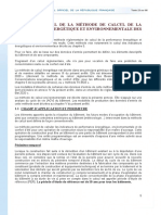 Annexe 2 - Règles Générales Pour Le Calcul de La Performance Énergétique Et Environnementale