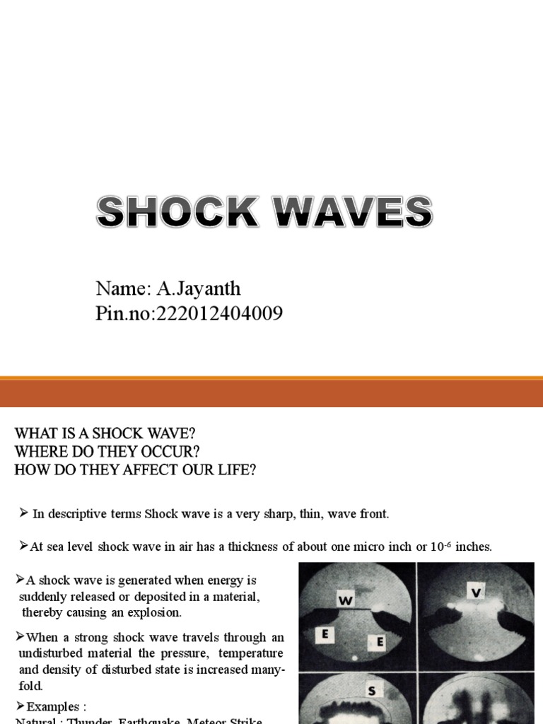 Applications of Shock Waves Explained | PDF | Shock Wave | Explosion