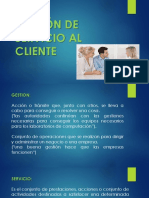 Gestión de Servicio Al Cliente