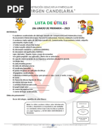 Lista de útiles para 2do grado 2025 | PDF | Hogar, jardinería y bricolaje
