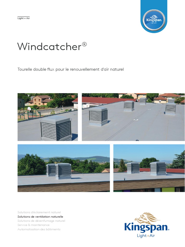 Kingspan Windcatcher Documentation Commerciale FR FR | PDF | Dioxyde de ...