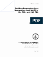Building Penetration Loss Measurements at 900 MHZ