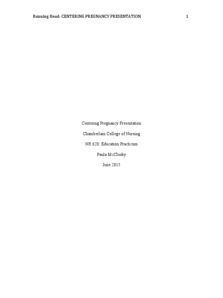 Teaching Project | PDF | Nursing | Pregnancy