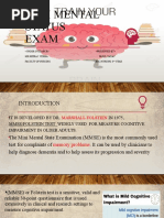 VAMC SLUMS Examination Guide | PDF | Recall (Memory) | Neuroscience
