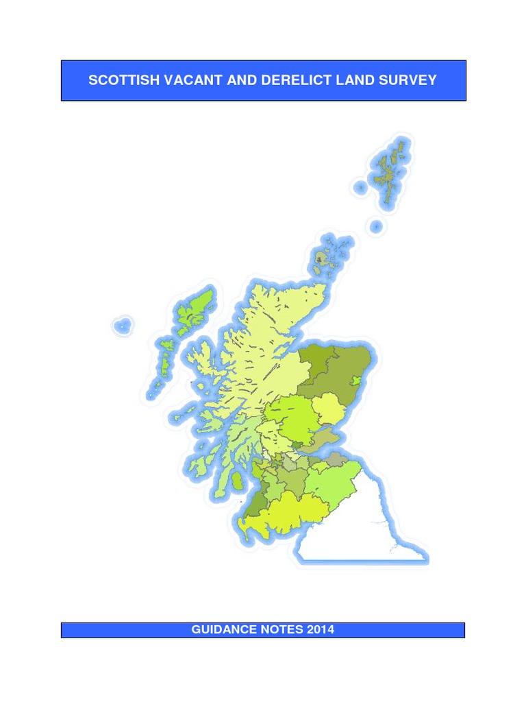 Scottish Vacant and Derelict Land Survey Guidance 2014 PDF
