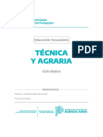 Cuadernillo de Actividades 1ra Entrega Educacion Tecnica y Agraria Continuemos Estudiando