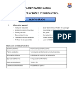 PLANIFICACION ANUAL DE COMPUTACION - 5to - LUCIO CACERES HUANCCO