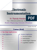 EE254 - LN - 10 - Op-Amp Applications - VII (Instrumentational Amplifiers)