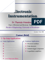 EE254 - LN - 08 - Op-Amp Applications - V (High-Pass and Low-Pass Filters - Part 1)